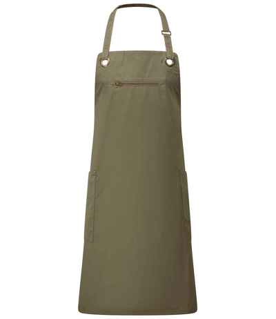 Premier Barley Contrast Stitch Bib Apron
