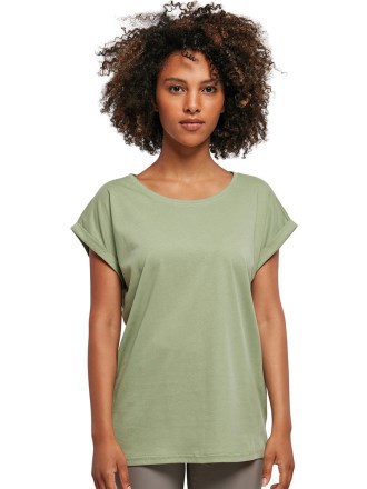 Women's extended shoulder tee