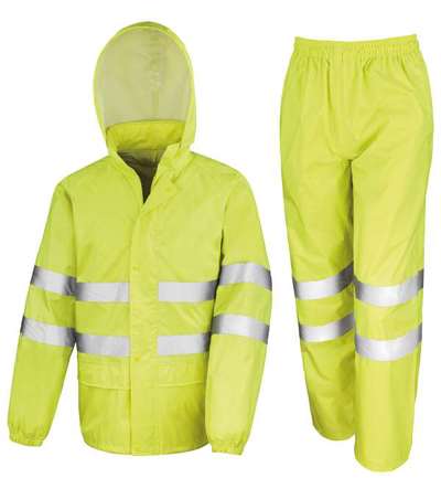 High Viz Waterproof Suit
