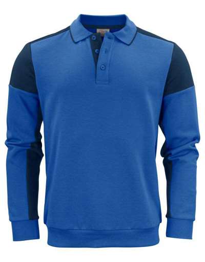 Long Sleeve Polo Sweatshirt