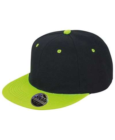Contrast Bronx Flat Peak Snapback Cap
