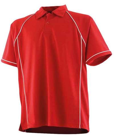 Kids Piped Performance Polo