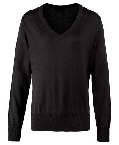 Women's V Neck Knitted Sweater