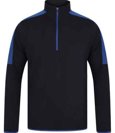 Finden + Hales Contrast Zip Neck Midlayer Top