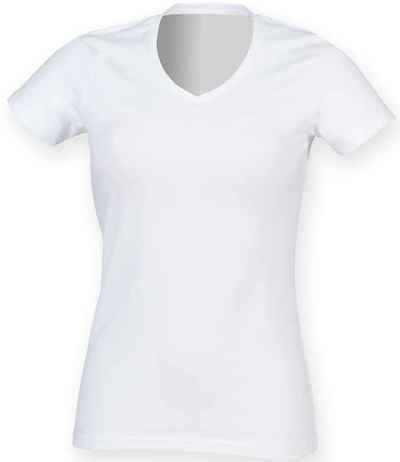 SF Clothing Ladies Feel Good Stretch V Neck T-Shirt