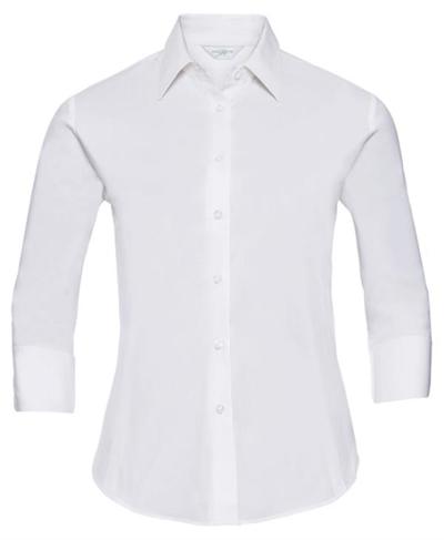 Ladies' 3/4 Sleeve Easy Care Fitted Shirt