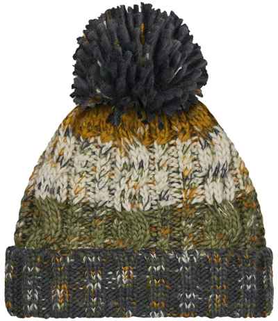Beechfield Corkscrew Pom Pom Beanie