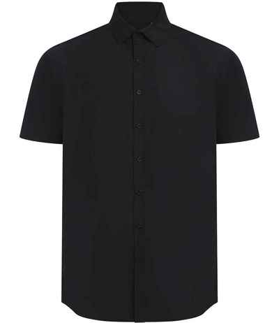 Henbury Short Sleeved Cotton Feel Coolplus® Shirt