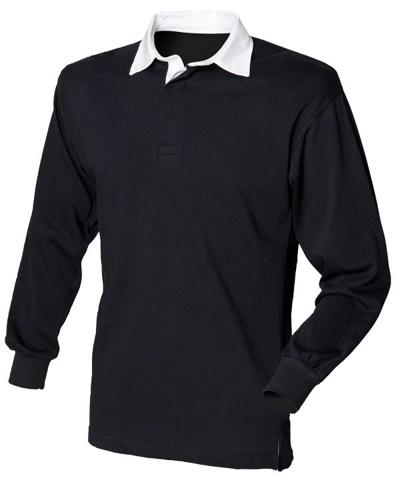 Long Sleeve Plain Rugby Shirt