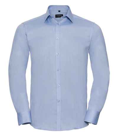 Russell Athletic Collection Long Sleeve Herringbone Shirt