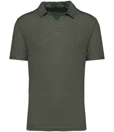 Spasso Linen Polo Shirt