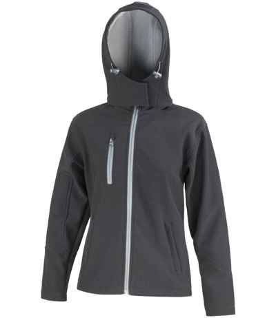 Result Core Ladies Hooded Soft Shell Jacket