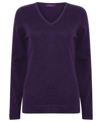 Ladies Lightweight V Neck Jumper
