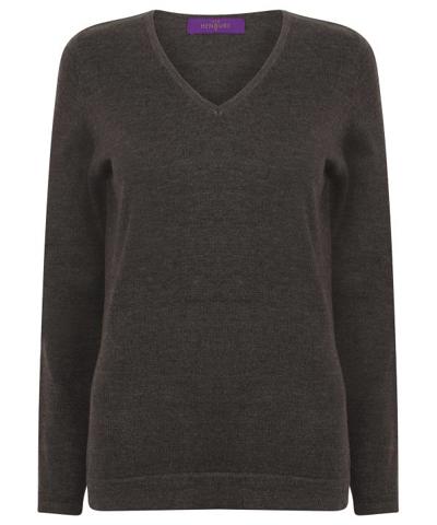 Ladies Lightweight V Neck Jumper
