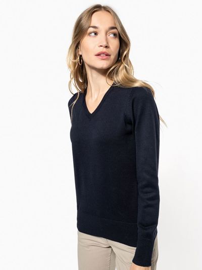 Womens' V Neck Jumper