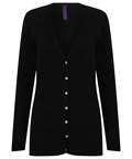Ladies  V Button Cardigan