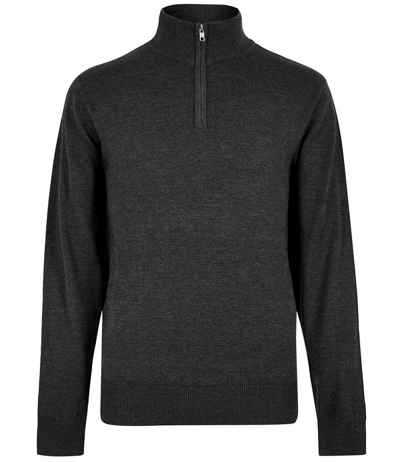 Kustom Kit Regular Fit Arundel 1/4 Zip Sweater