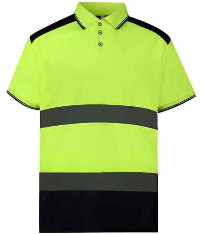 Yoko Two Tone Short Sleeve Polo Shirt