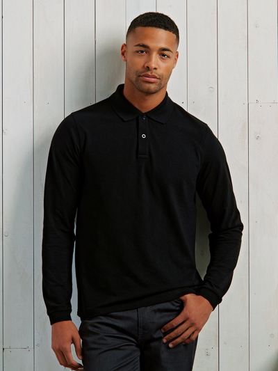 Essential Unisex Long Sleeve Polo Shirt
