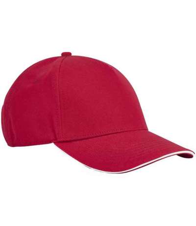 EarthAware® Classic Organic Cotton 5 Panel Sandwich Peak Cap