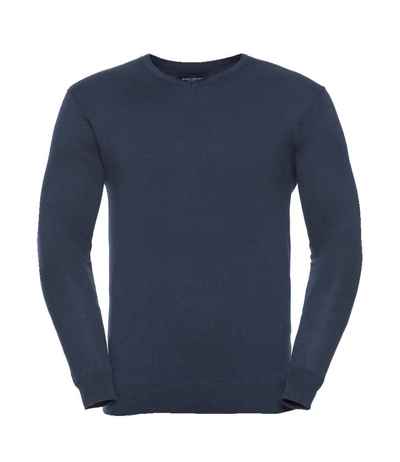 Russell Athletic Collection Cotton Acrylic V Neck Sweater