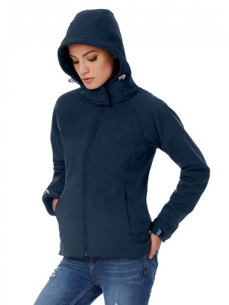 Ladies Hooded Softshell Jacket