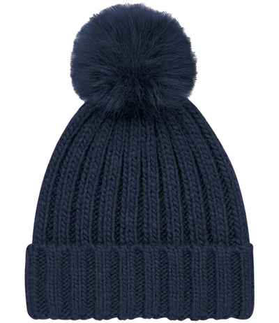 Beechfield Verbier Fur Pop Pom Beanie