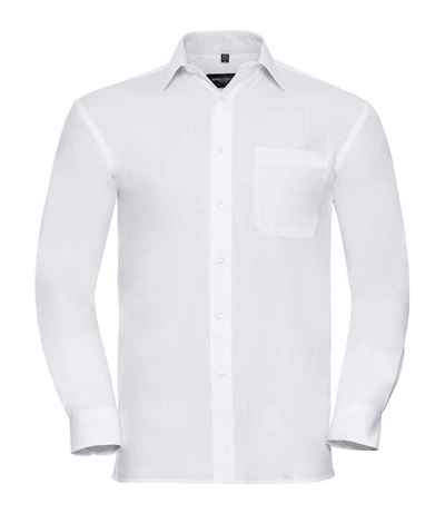 Russell Athletic Collection Long Sleeve Easy Care Cotton Poplin Shirt