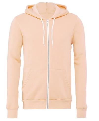 CLEARANCE Unisex Zip Up Polycotton Fleece Hoodie