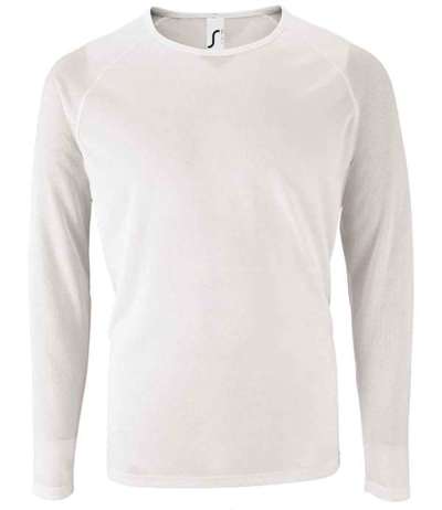 Sporty Long Sleeve Performance T Shirt
