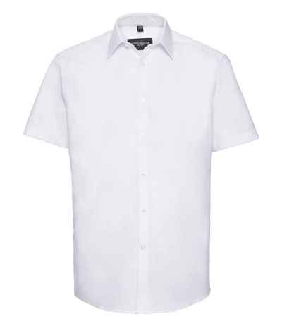 Russell Athletic Collection Short Sleeve Herringbone Shirt