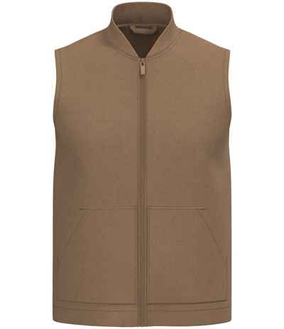 Native Spirit Unisex Twill Bodywarmer with Varsity Collar