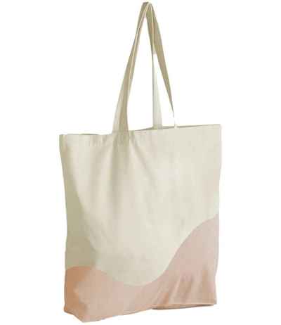 Westford Mill Organic Cotton Wave Print Maxi Tote Bag