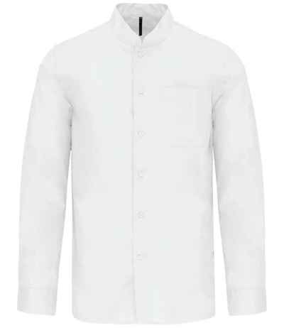 Kariban Long Sleeve Mandarin Collar Shirt