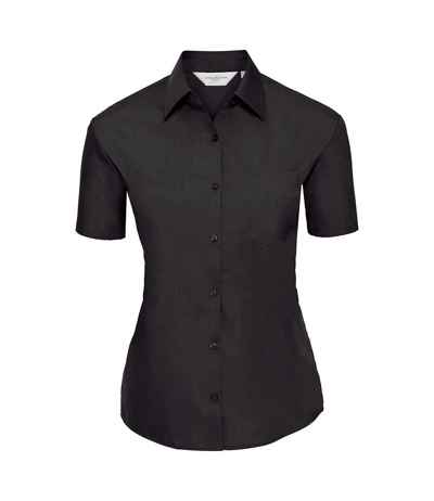 Russell Athletic Collection Ladies Short Sleeve Easy Care Poplin Shirt