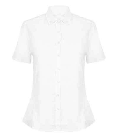 Henbury Ladies Modern Short Sleeve Regular Fit Oxford Shirt