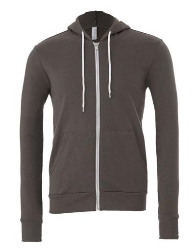 CLEARANCE Unisex Zip Up Polycotton Fleece Hoodie