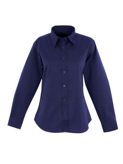 Ladies Pinpoint Oxford Half Sleeve Shirt