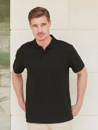 Mens Stretch Pique Polo