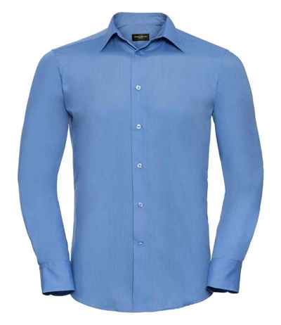 Russell Athletic Collection Long Sleeve Tailored Poplin Shirt