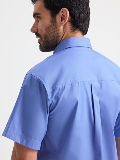 Mens Pinpoint Oxford Half Sleeve Shirt