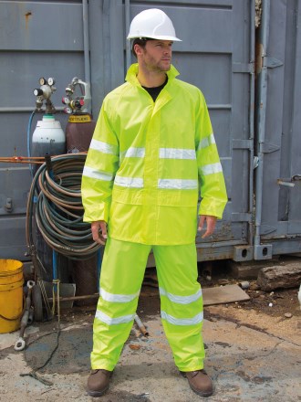High Viz Waterproof Suit