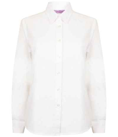 Henbury Ladies Long Sleeve Classic Oxford Shirt