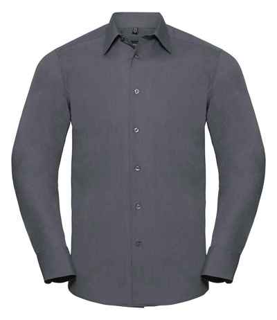 Russell Athletic Collection Long Sleeve Tailored Poplin Shirt