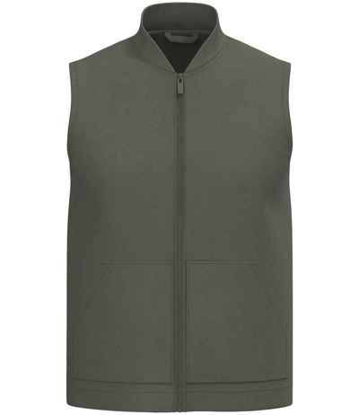 Native Spirit Unisex Twill Bodywarmer with Varsity Collar