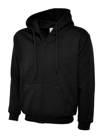 Adults Classic Fill Zip Hooded Sweatshirt
