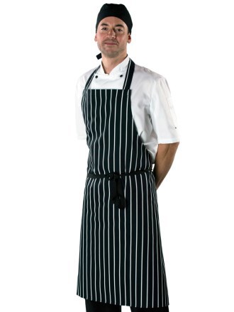 Cotton Striped Butchers Apron