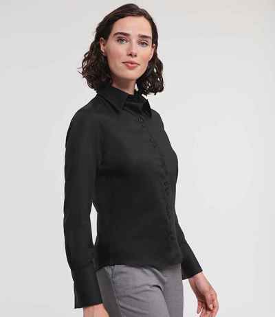 Russell Athletic Collection Ladies Long Sleeve Ultimate Non-Iron Shirt