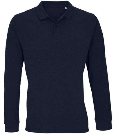 Planet Long Sleeve Pique Polo Shirt
