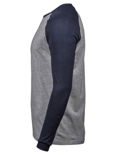 Tee Jays Mens Long Sleeve Baseball T Shirt